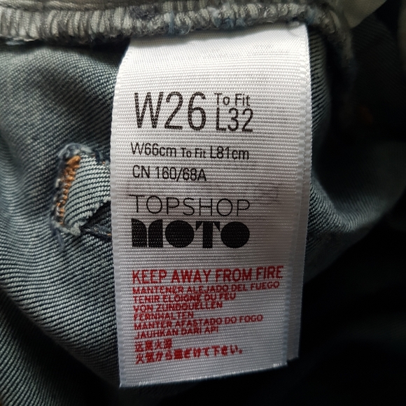 TOPSHOP Jamie High Waist Skinny Jeans High Rise Mid Wash 26 x 32 - Picture 11 of 12